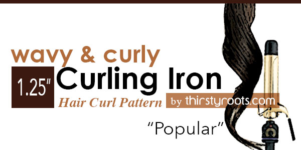 1 1/4 inch Curling Iron Curl Sizes