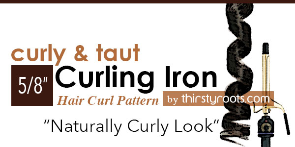 5/8 inch Curling Iron Curl Sizes