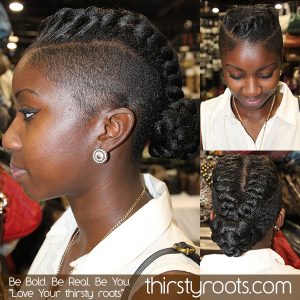 Faux Braided Mohawk