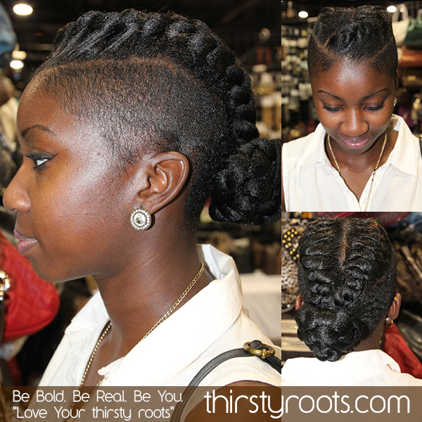 Faux Braided Mohawk Hairstyle