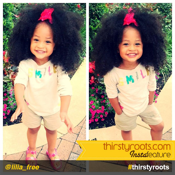 InstaFeature: little girl big curly natural hair @lilia_free