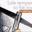 Safe temperature to flat iron hair
