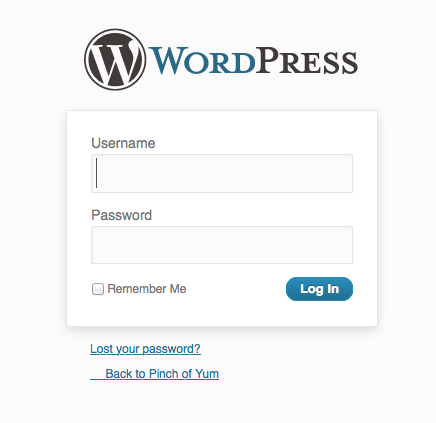 wordpress-blog-login