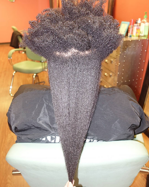 picture of natural hair shrinkage