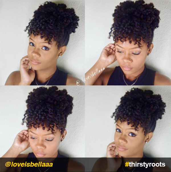 updo hairstyle for african hair