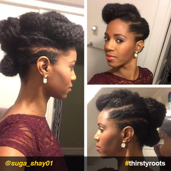 updo hairstyle for natural hair