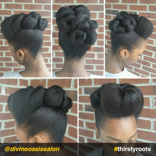 Twisted-up-pompadour-updo-natural-hairstyle