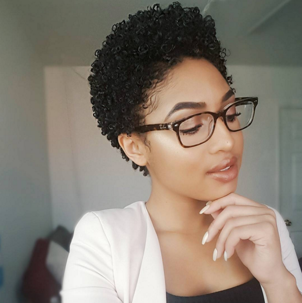 professional short curly haircut