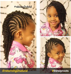 20 Cute Natural Hairstyles for Little Girls