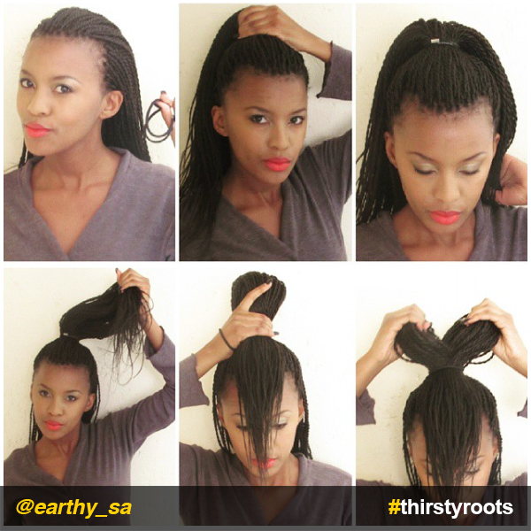 How to do a Bow Hairstyle on Braids or Locs
