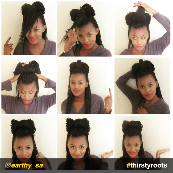 bow hairstyle tutorial with braids