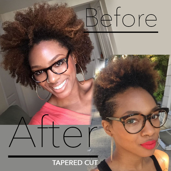 short tapered cut for natural hair