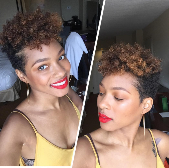 short tapered cut for natural hair