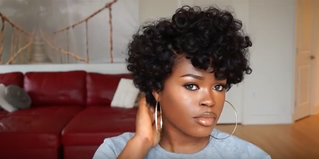 Style a Lace wig into a Curly Tapered Fro : Black  Hairstyles