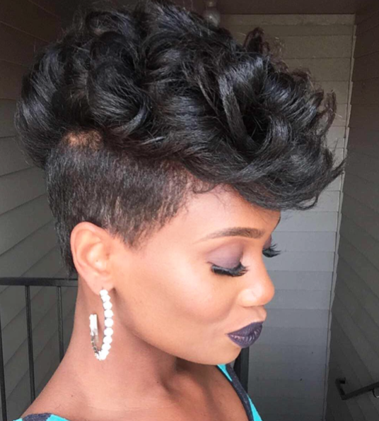 tapered fro curled