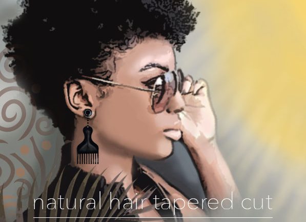 tapered cut on natural hair