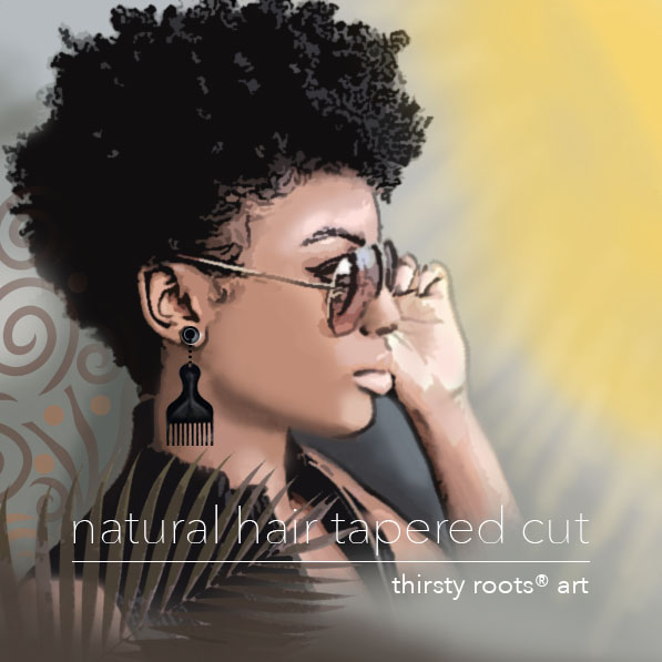 tapered cut on natural hair